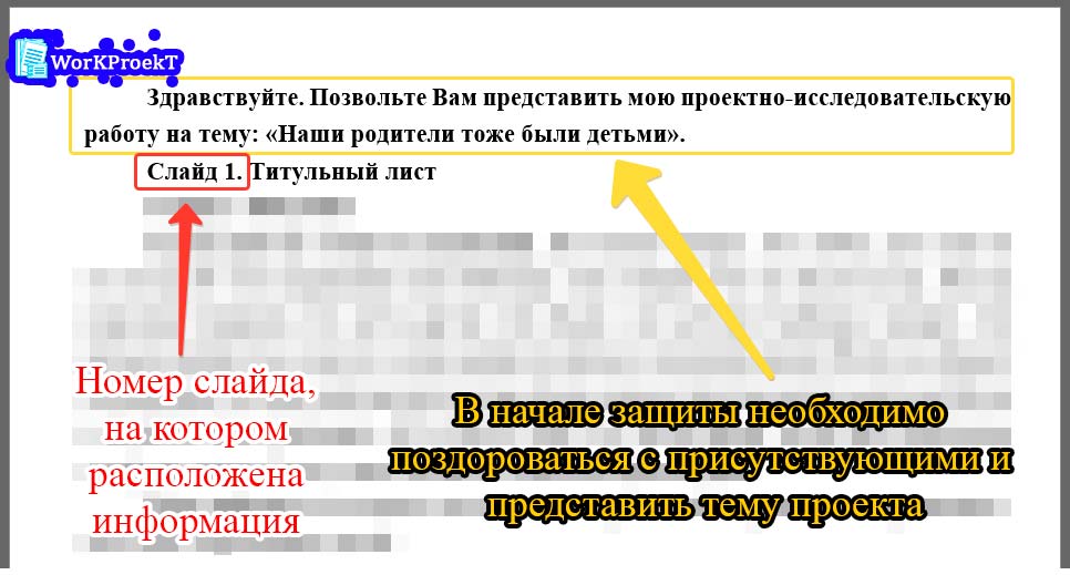 Как начать речь к защите индивидуального проекта